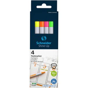 Produktbild für Textmarker Schneider Shine-Up, 4 Stück