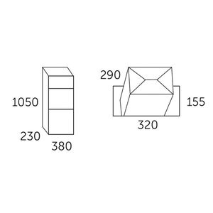 Produktbild für Paketbriefkasten Allux 600 Parcel ZS, grau