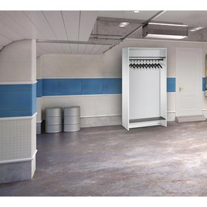 Produktbild für Garderobenständer CP-Möbel Serie 8070, lichtgrau