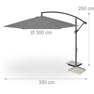 Produktbild für Sonnenschirm Relaxdays 10035441_0, rund