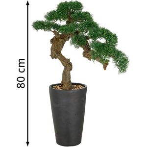 Produktbild für Kunstpflanze Creativ-green Bonsai Zeder, für außen