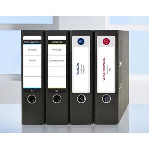 Produktbild für Rückenschilder Zweckform L6061-10, weiß