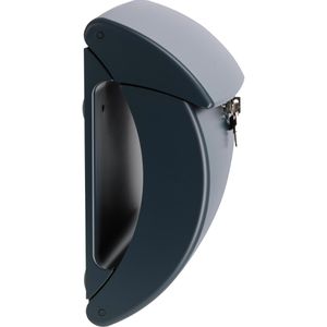 Produktbild für Briefkasten Burg-Wächter Pearl 886 GR, schwarz, aus Kunststoff