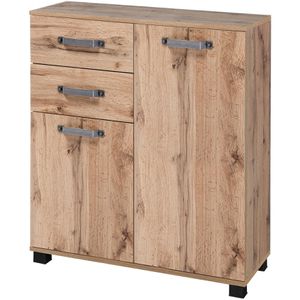 Badschrank Schildmeyer Milan 134890, mit 4 Füßen, eiche