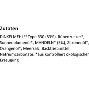 Produktbild für Kekse Sommer Dinkel Zitronenkekse mit Mandeln, BIO