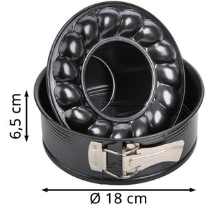 Produktbild für Backform Zenker Black Metallic 6506, Flach- &amp; Rohrboden, Stahl