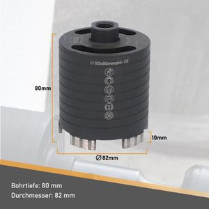 Produktbild für Bohrkrone BTEC Diamant Dosensenker, M16