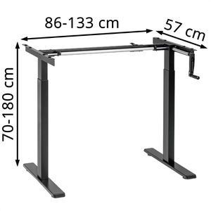 Produktbild für Schreibtischgestell LogiLink EO0048, schwarz