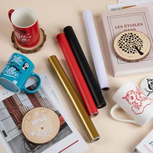 Produktbild für Vinylfolie LOKLiK Permanent Adhesive, rot