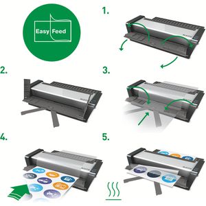 Produktbild für Laminiergerät Leitz 7519 iLAM Touch Turbo Pro mit 6 Rollen, A3