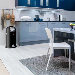 Produktbild für Mülleimer Wesco Kickboy, schwarz