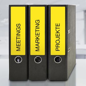 Produktbild für Rückenschilder Zweckform L4769-100, gelb