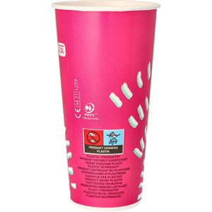 Produktbild für Trinkbecher Papstar 14779, pink