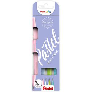 Produktbild für Brush-Pen Pentel SES15P-4, Pastel Brush Pen Set