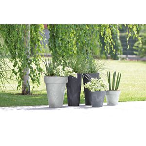 Produktbild für Übertopf Prosperplast Tubus Slim, anthrazit, Ø 40 x 76 cm