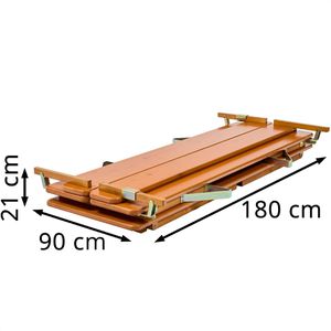 Produktbild für Bierzeltgarnitur RUKU1952 205490, braun