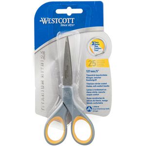 Produktbild für Büroschere Westcott Titanium Nitride E-30450, mit Softgrip