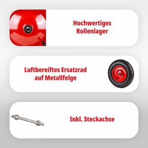 Produktbild für Schubkarrenrad Grafner 4.80/4.00-8, luftbereift