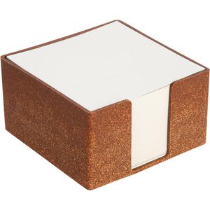 Zettelbox Böttcher-AG braun, 10,5 x 10,5 cm