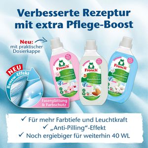 Produktbild für Weichspüler Frosch Baumwollblüten Bio-Qualität, vegan