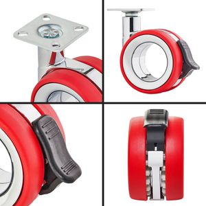 Produktbild für Möbelrolle SO-TECH 133234, mit Anschraubplatte