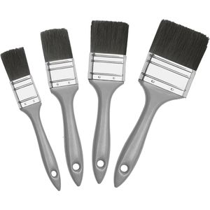 Color-Expert Malerpinsel Set, 4-teilig, Flachpinsel in 4 verschiedenen Größen, Mischborste