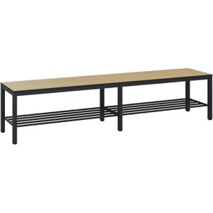 Umkleidebank CP-Möbel 8062-010, Sitzfläche Holz, 200 cm