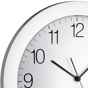 Produktbild für Wanduhr TFA 60.3512.02, Kunststoff, analog, Funkuhr