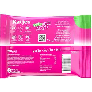 Produktbild für Schaumzucker Katjes Grün-Ohr Hase, mit Fruchtgummi
