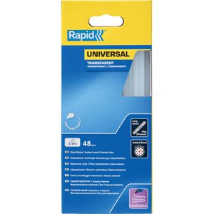 Rapid Heißklebesticks Universal, transparent, Ø 12mm, Länge 190mm, 48 Sticks