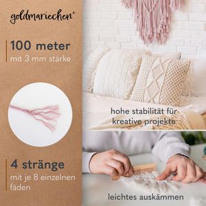 Produktbild für Makramee-Garn goldmariechen Premium
