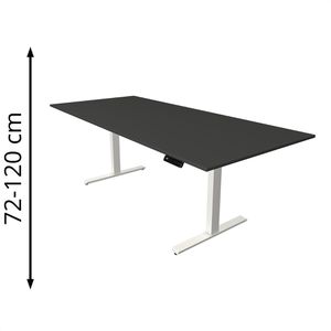 Schreibtisch Kerkmann Move 3, anthrazit / weiß