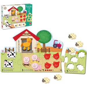 Produktbild für Puzzle Goula 53438, Zahlen 1-5