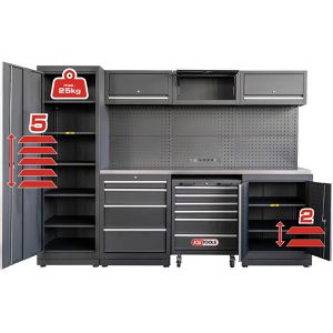 Produktbild für Werkbank KS-Tools 866.6000, schwarz, 8-teilig
