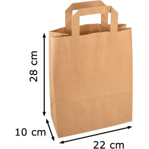 Produktbild für Papiertüten Papstar 86453, braun