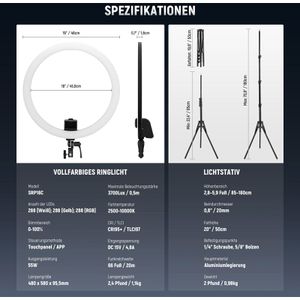 Produktbild für Ringlicht Neewer SRP18C, 864 LEDs