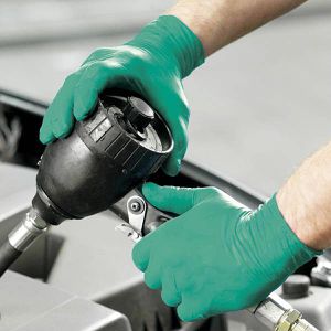 Produktbild für Einmalhandschuhe Ansell TouchNTuff, 92-600, grün, 100 Stück