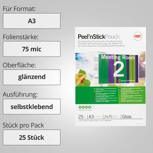 Produktbild für Laminierfolien GBC 3747526, DIN A3