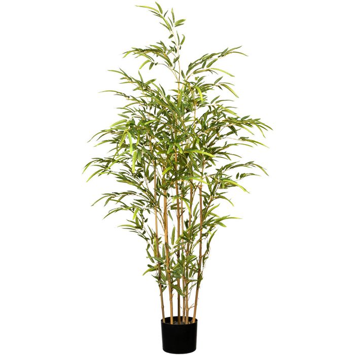 cm, Böttcher mit Höhe Bambus, im Naturstämmen, 130 Creativ-green – Kunstpflanze Topf AG