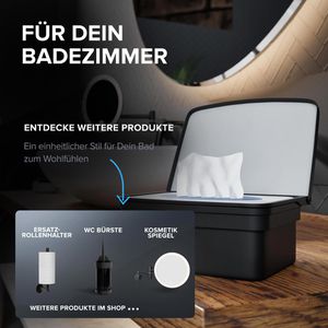 Produktbild für Feuchttücherbox ovimar Malmoya 81004229, schwarz
