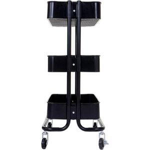 Produktbild für Küchenwagen Mendler HWC-C64, 61602, schwarz