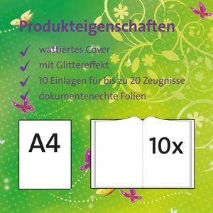 Produktbild für Zeugnismappe Roth 89431, mit Design und Effekt, A4