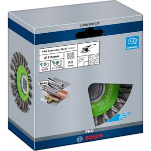 Produktbild für Drahtbürste Bosch 2608620733, Scheibenbürste Ø 115mm
