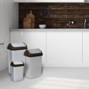 Produktbild für Mülleimer Keeeper Swantje, silber