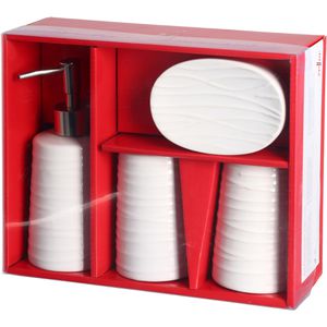 Produktbild für Badaccessoires-Set Zeller 18266, 4-teilig