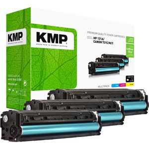 Produktbild für Toner KMP H-T171CMY für HP 131A, U0SL1AM Multipack