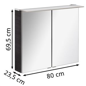 Produktbild für Spiegelschrank Fackelmann B.perfekt, 84115, anthrazit
