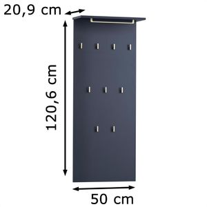 Produktbild für Wandgarderobe Schildmeyer Kent, 154052, Holz
