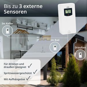 Produktbild für Wetterstation ADE WS2325, Funk, digital