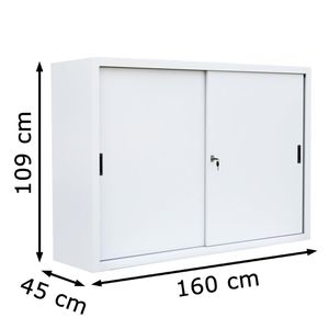 Produktbild für Schiebetürenschrank Lüllmann 550157, Metall